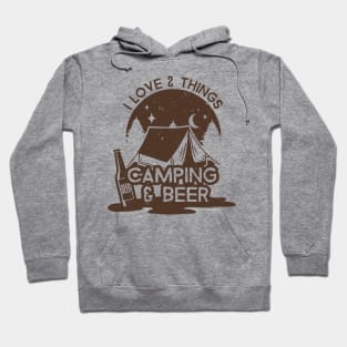 Outdoor Shirt I Love Two Things Camping And Beer Hoodie